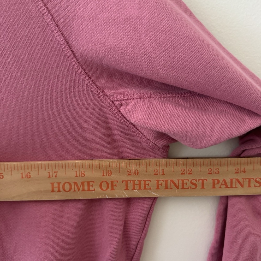 Pact Organic Cotton Crew Neck Sweatshirt Women's Large Dusty Rose Pink - Picture 6 of 8